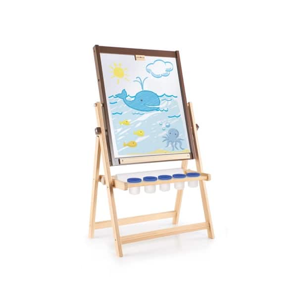 Shop Guidecraft 4 In 1 Flipping Floor Easel With 5 Paint Cups