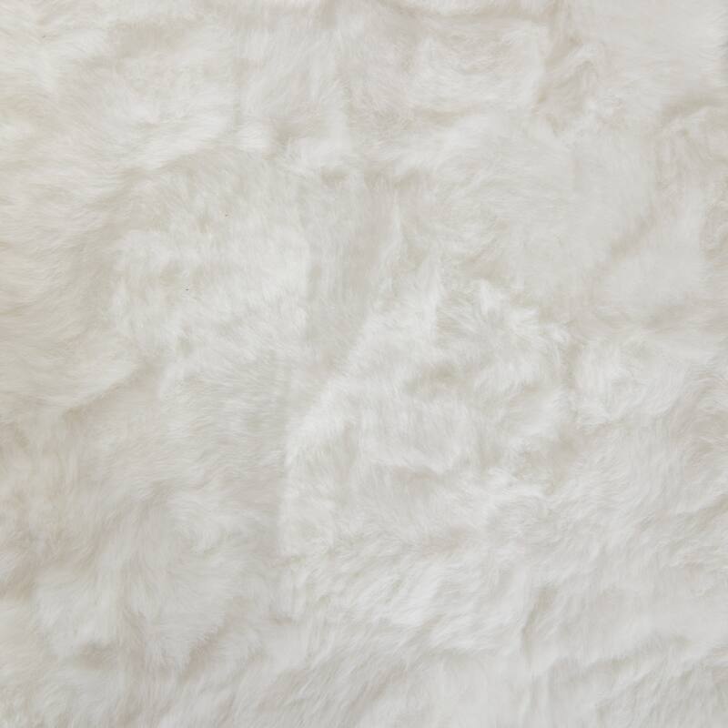 Artificial rabbit hair Home Office Chair Adjustable Swivel Office Chair Dressing Chair with Metal Base