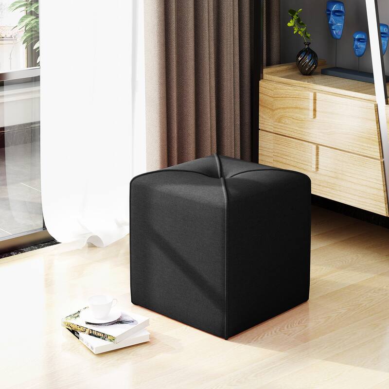 Dark Charcoal Ottoman