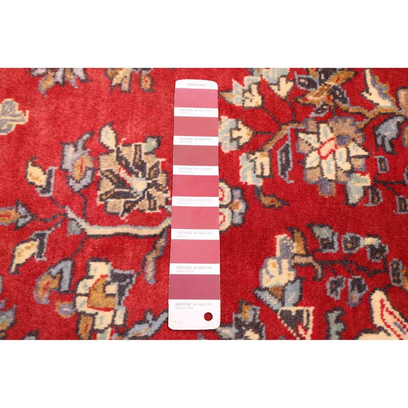 ECARPETGALLERY Hand-knotted Andelz Red Wool Rug - 4'7 x 7'0