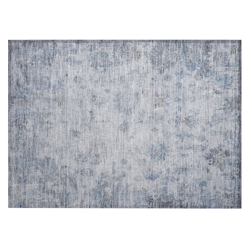 Machine Washable Indoor/ Outdoor Vintage Traditional Chantille Rug