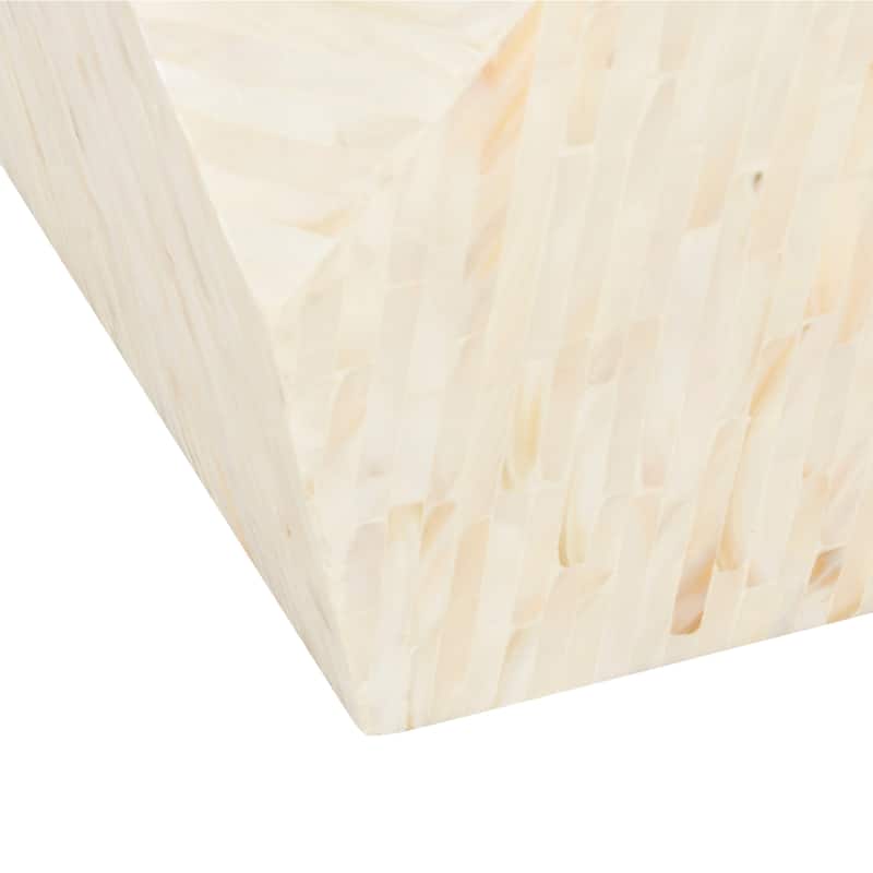 SAFAVIEH Traiana Multi/ Beige Mosaic Geometric Side Table - 19.7" x 19.7" x 20.9" - 20Wx20Dx21H