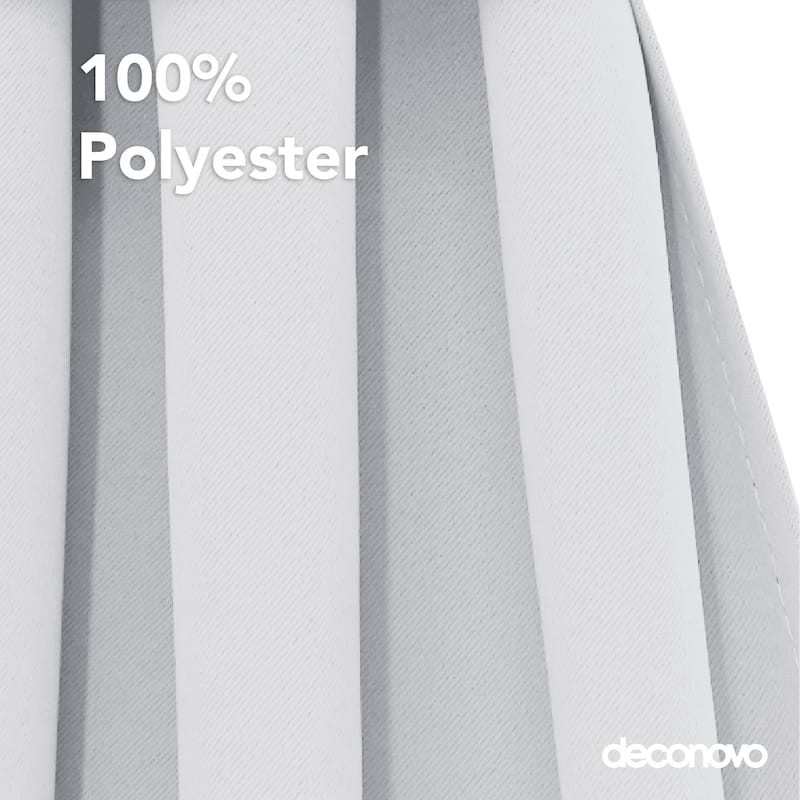 Deconovo French Door Curtain with Rod Pocket and Tieback 1 Panel