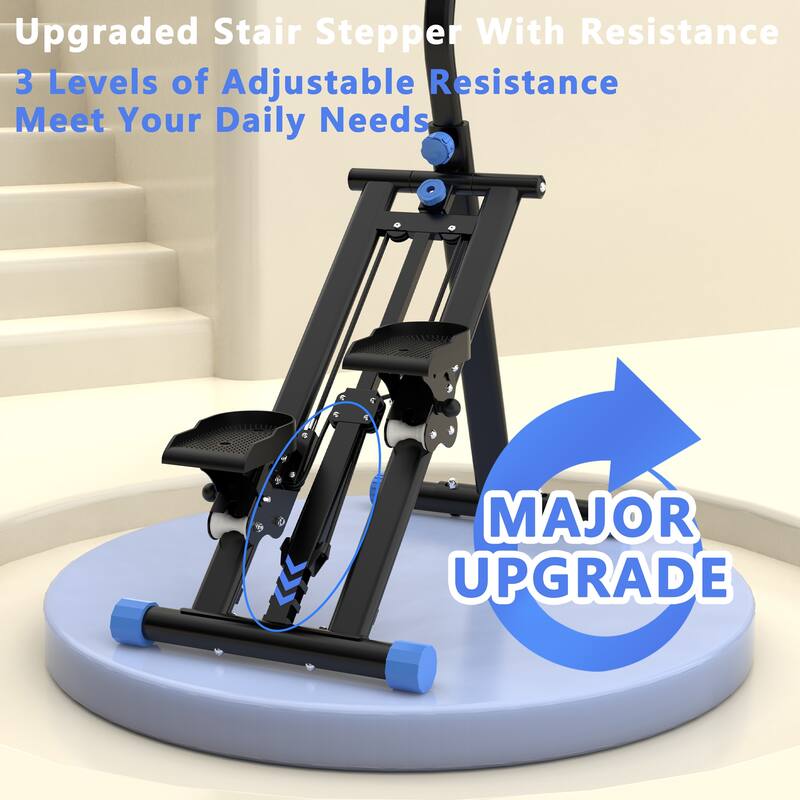 Stair Stepper with Resistance Home-Upgrade Vertical Climber Workout Machine for Full-Body Exercise Climber Fitness Equipment
