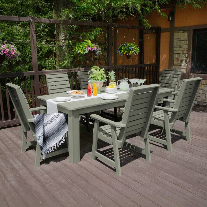 Weatherly 7-Piece Outdoor Dining Height Set - 42" x 84"