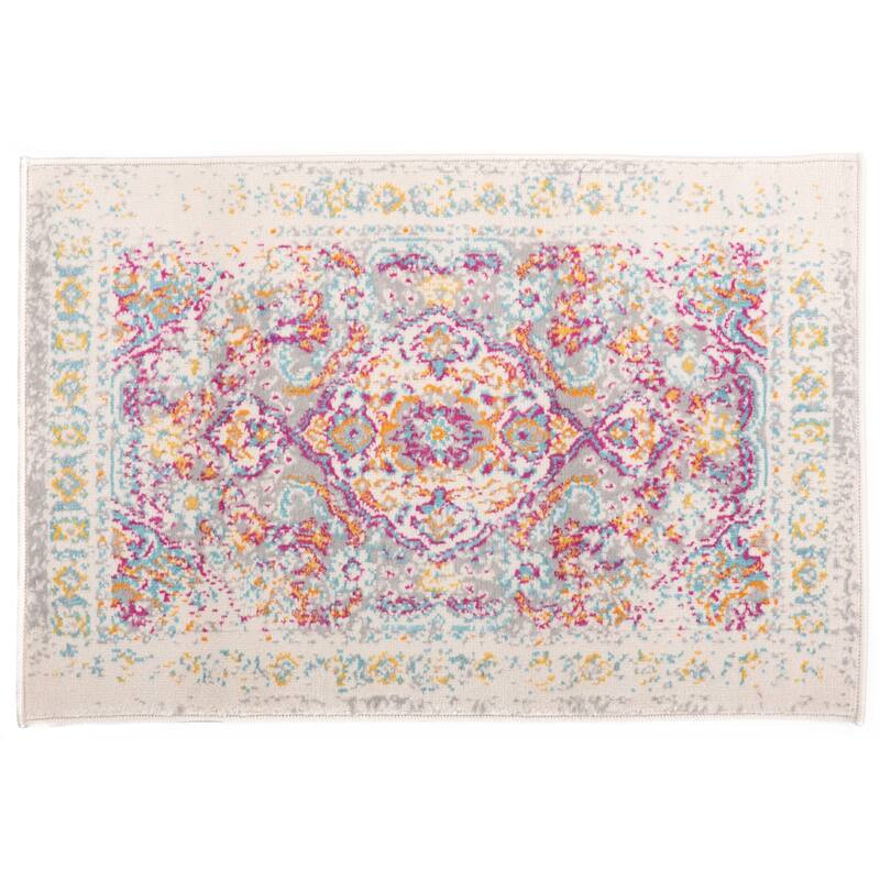 The Curated Nomad Sunset Bohemian Vintage Medallion Rug