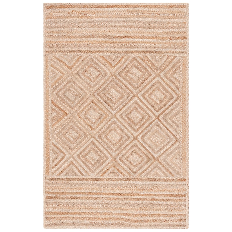 SAFAVIEH Handmade Natural Fiber Sinica Diamond Jute Rug