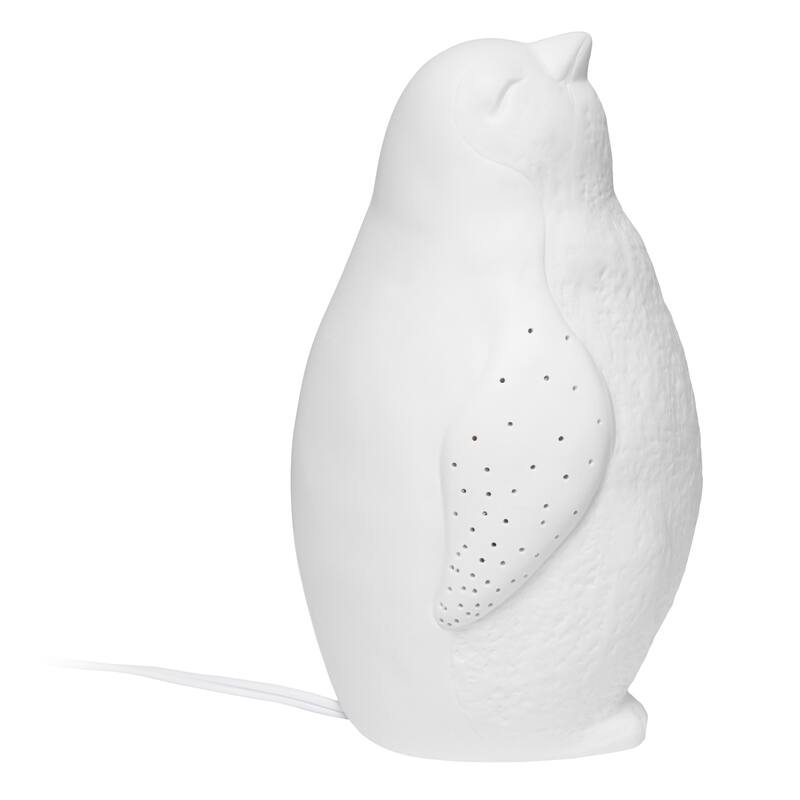 Polar Penguin Porcelain Table Lamp - 10.25" - White