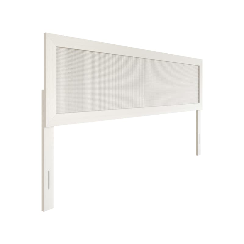 CraftPorch Chic Wooden Panel Headboard - White - King