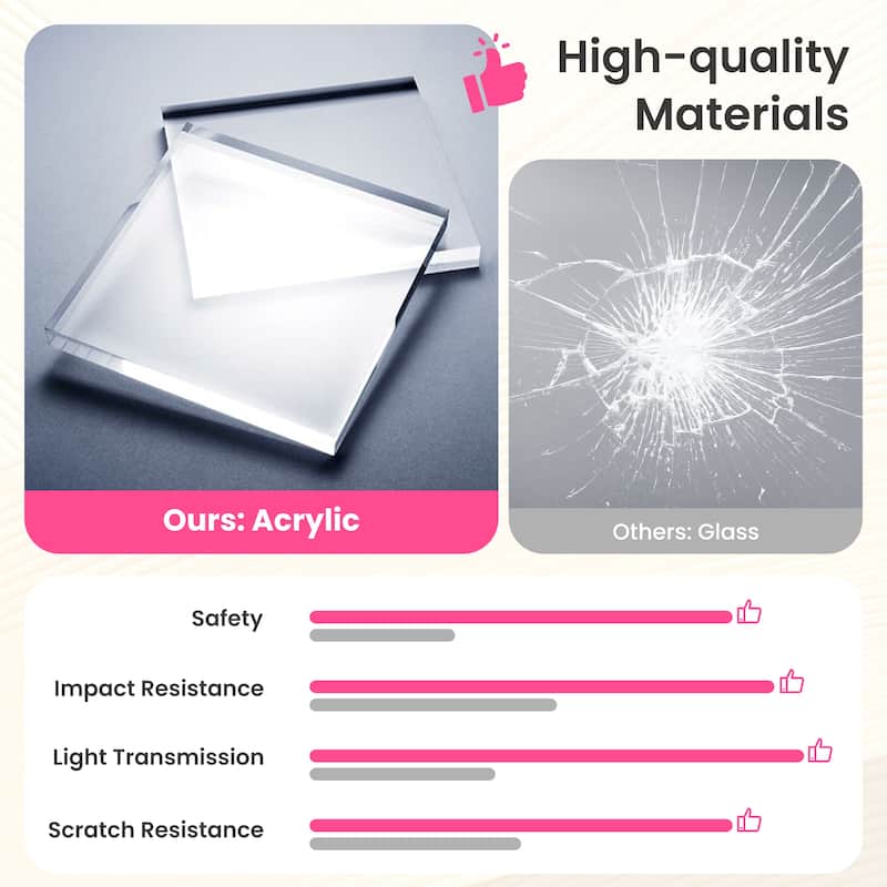 27'' Tall Display Cabinet with Acrylic Doors and LED Lights - N/A