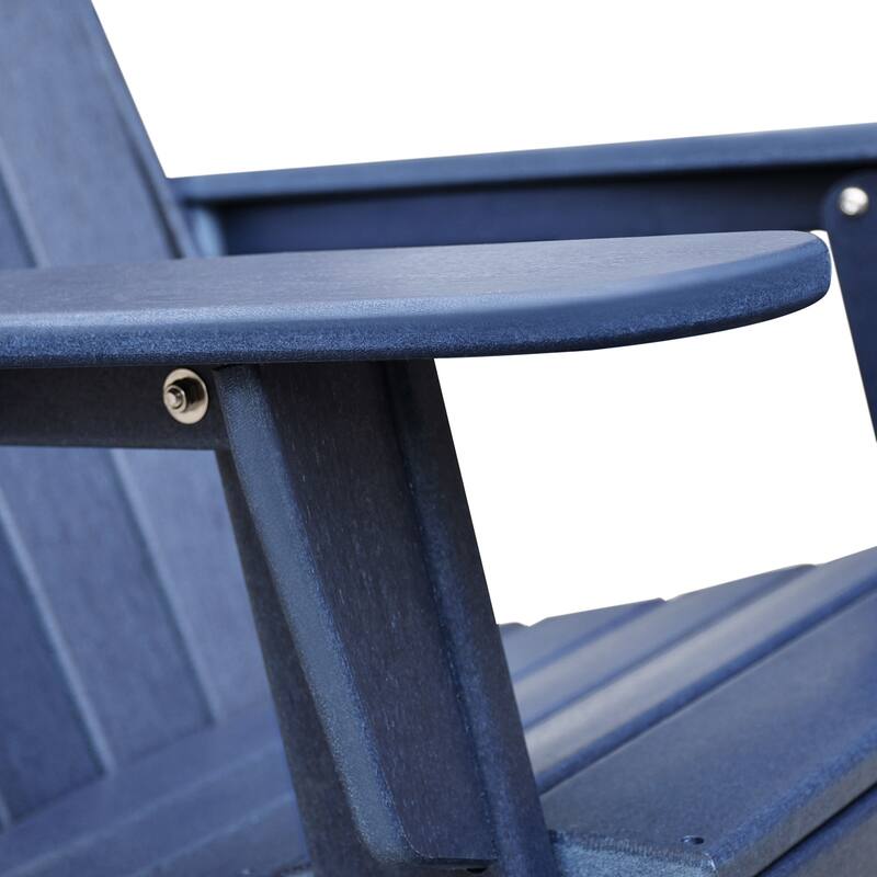 Folding Outdoor Adirondack Chair For Relaxing, Hdpe All-Weather Fire Pit Chair