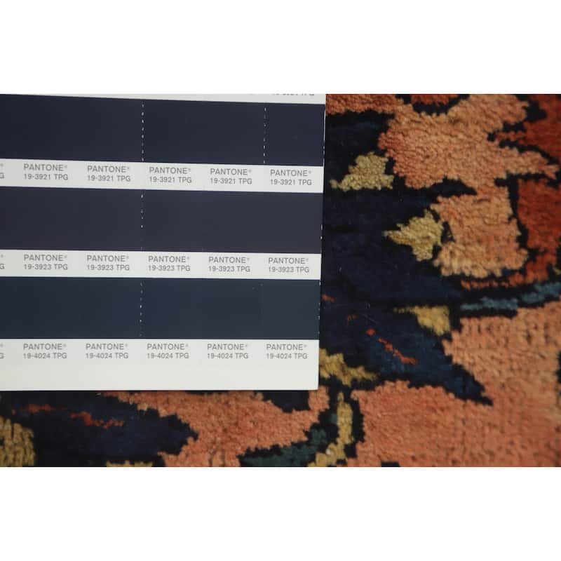 Hand Knotted Oriental 100% Wool Carpet Traditional Floral Oranges & Rust Lilian Area Rug - 6' 0'' X 4' 10''