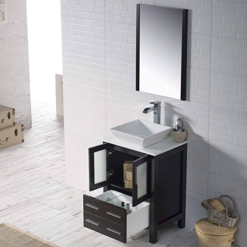 Blossom Sydney 24" Bathroom Vanity with Ceramic Vessel Sink & Mirror