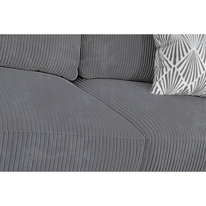 3 PCS Corduroy Flexible Combination Sectional Sofa