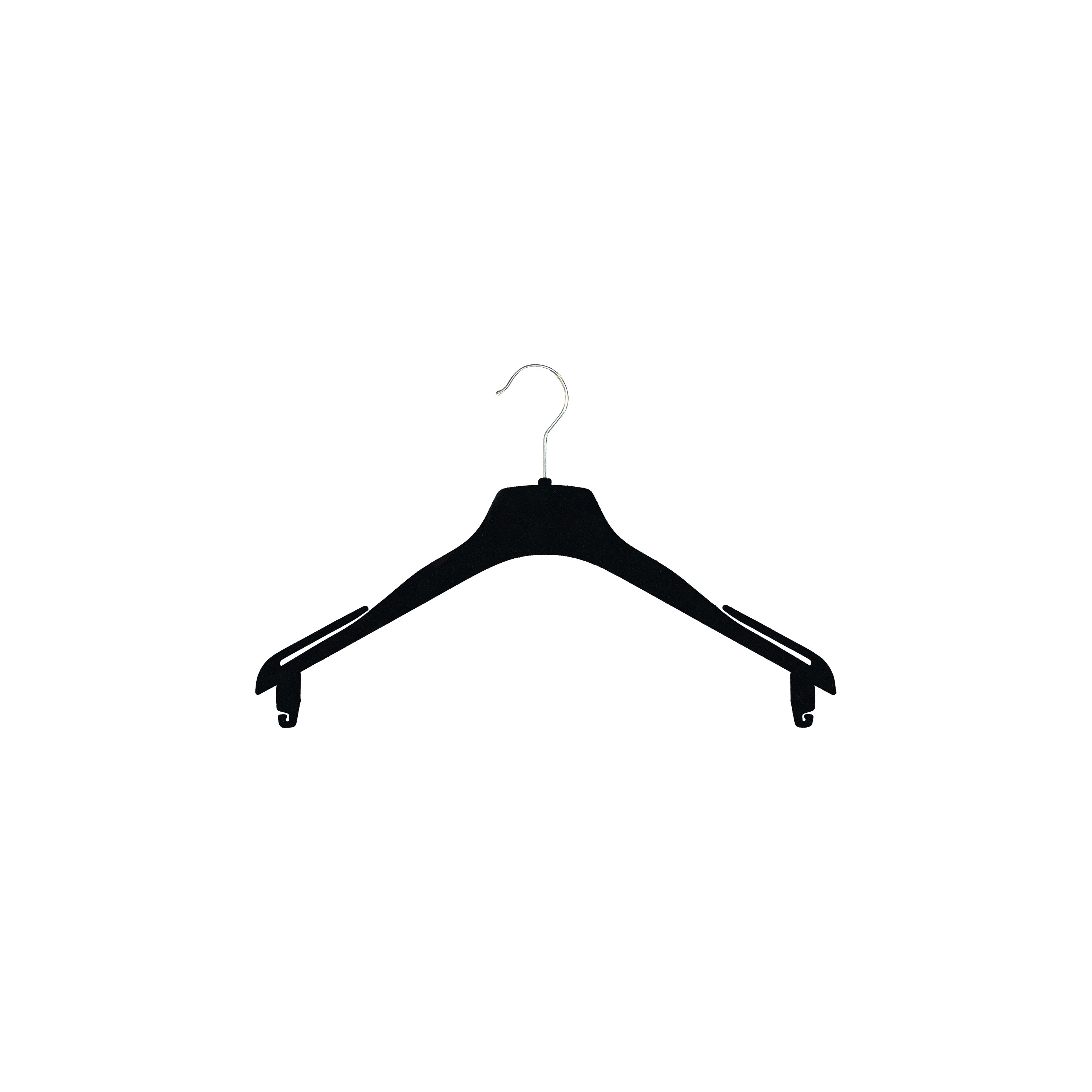 Black flocked coat 2025 hangers
