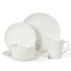 preview thumbnail 2 of 9, Martha Stewart 30 Piece Basket Weave New Bone China Embossed Porcelain Dinnerware Set