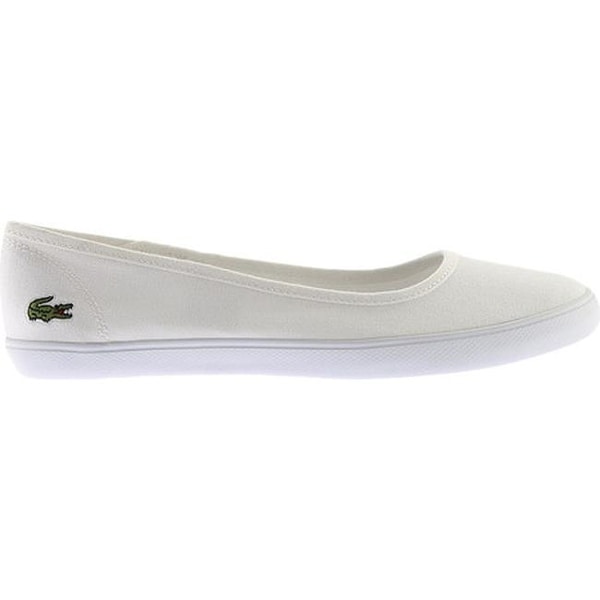 lacoste marthe canvas ballerina shoes