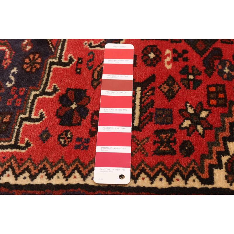 ECARPETGALLERY Hand-knotted Andelz Red Wool Rug - 3'3 x 4'9