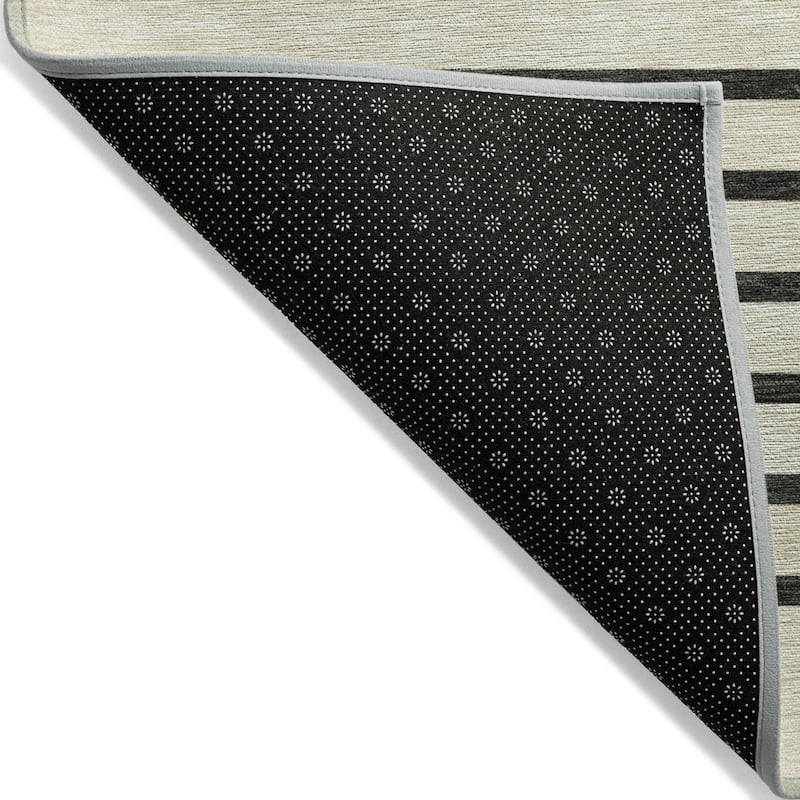 Machine Washable Indoor/ Outdoor Modern Deco Chantille Rug