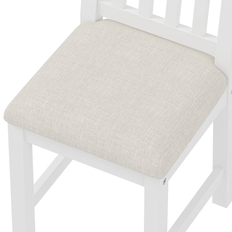 40" Home Executive Desk and Chair Set with 4 Drawers, Retro Computer Desk Office Table Study Desk with Storage Bookshelf