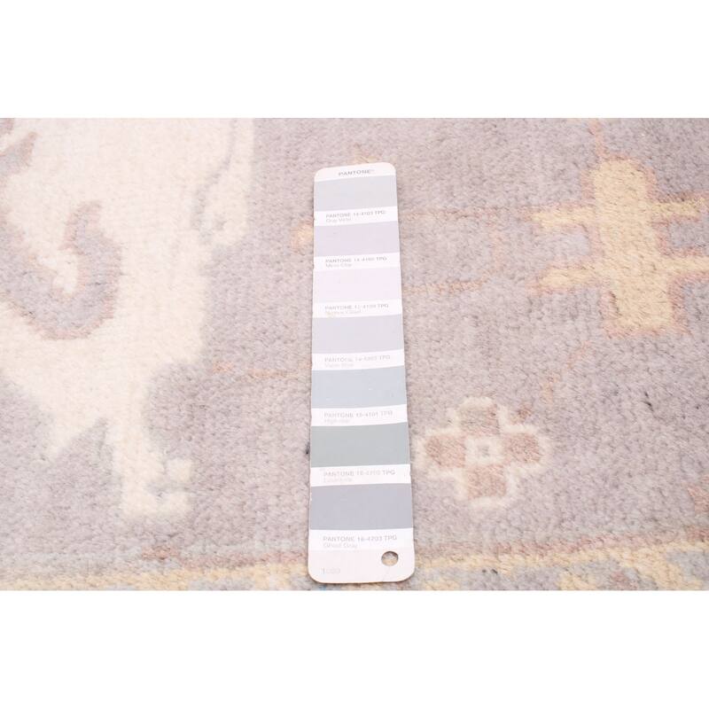 ECARPETGALLERY Hand-knotted Royal Oushak Grey Wool Rug - 9'0 x 11'10