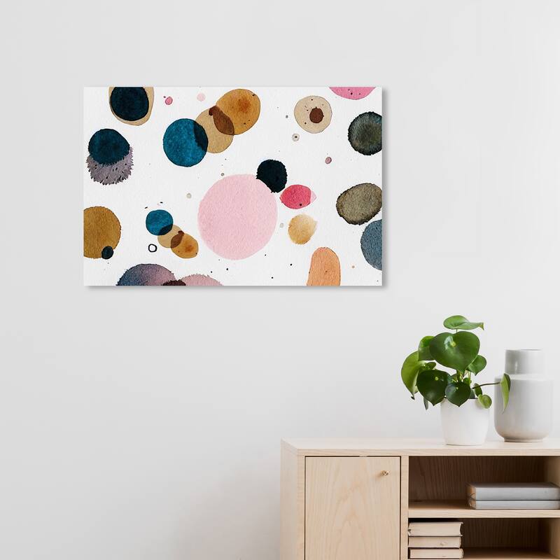 Wynwood Studio Canvas Abstract Garden of Midcentury Brown and Ochre Mid-Century Modern Wall Art Canvas Print - 20 x 30