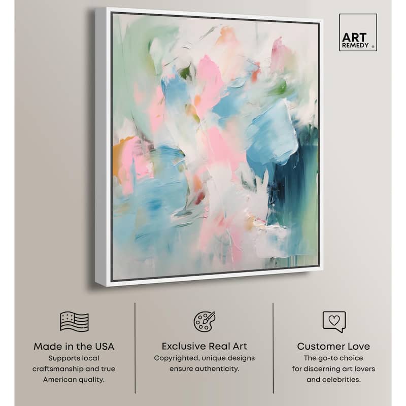 Neon Breeze I Canvas by Art Remedy