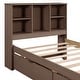 preview thumbnail 13 of 41, Twin Size Platform Bed Heavy Duty Wood Platform Bed with Bookcase Headboard and 2 Drawers, Built-in USB Port for Bedroom