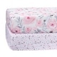 preview thumbnail 1 of 7, Bedtime Originals Floral Pink/Gray 2-Pack Fitted Crib/Toddler Sheet Set- Flower - Crib
