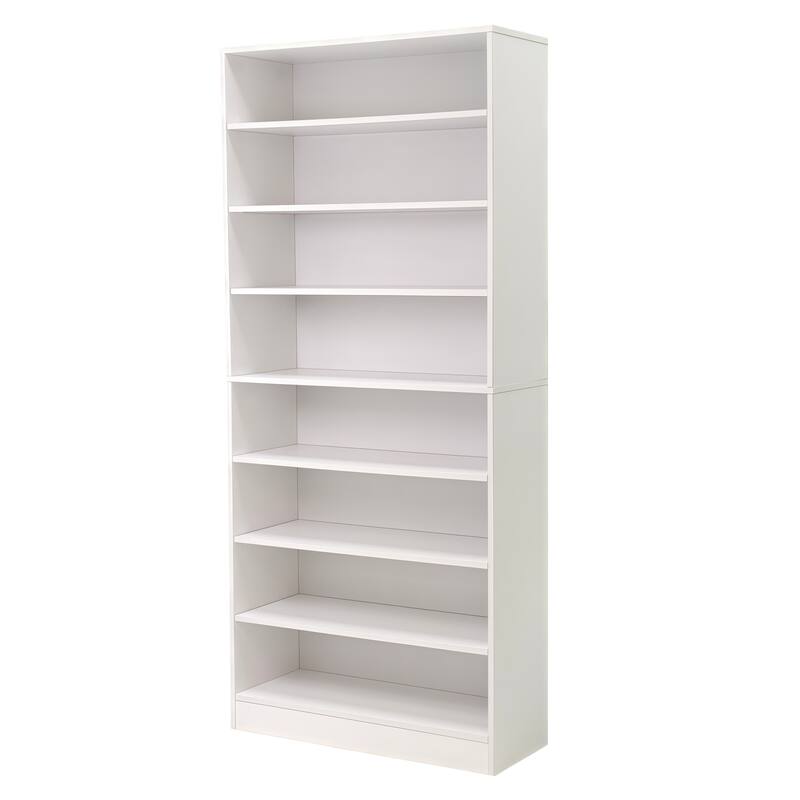 9-Tier Tall Wood Shoe Storage Cabinet with Adjustable Shelves for Entryway