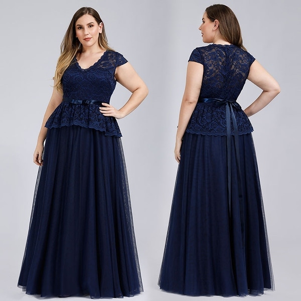 Overstock plus clearance size evening dresses
