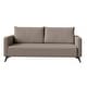 preview thumbnail 23 of 38, Inno 3-Seater Modern Leather Sofa Couch with Solid Wood Frame, Stainless Steel Legs and Detachable Back Cushions