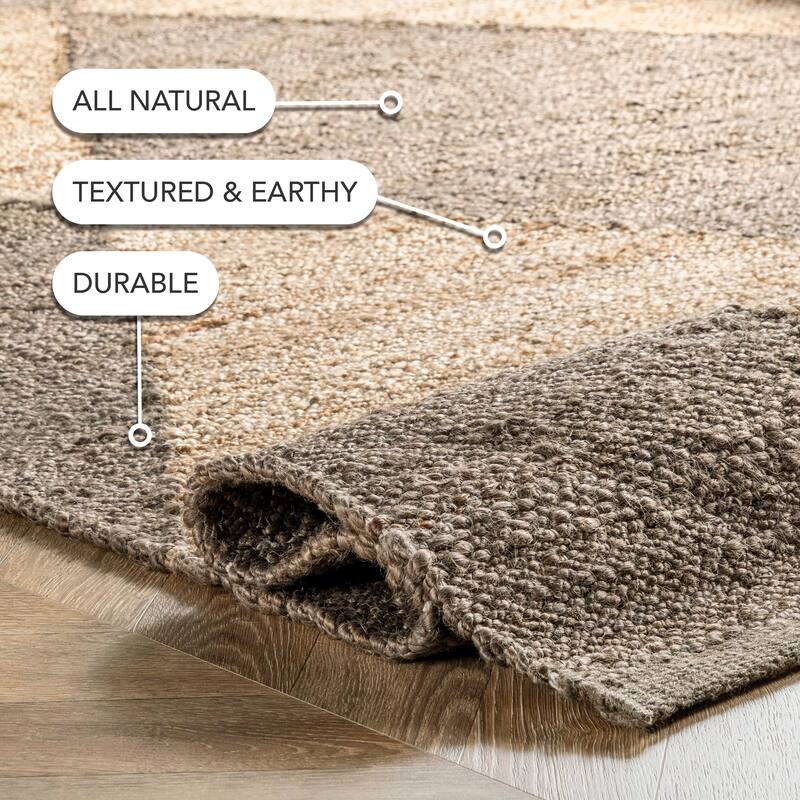 Nuloom Pandora Diamond Jute Area Rug