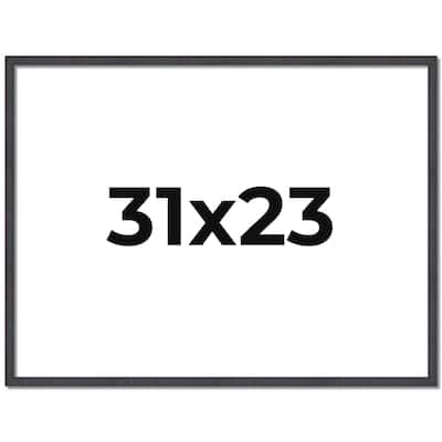31x23 Frame Brown Solid Wood Picture Frame - Complete Modern Photo