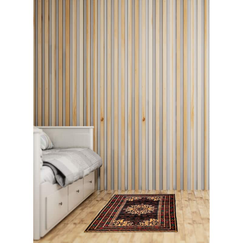 Teimani Navy Rug 3'10" x 6'8" - 3'10 x 6'8