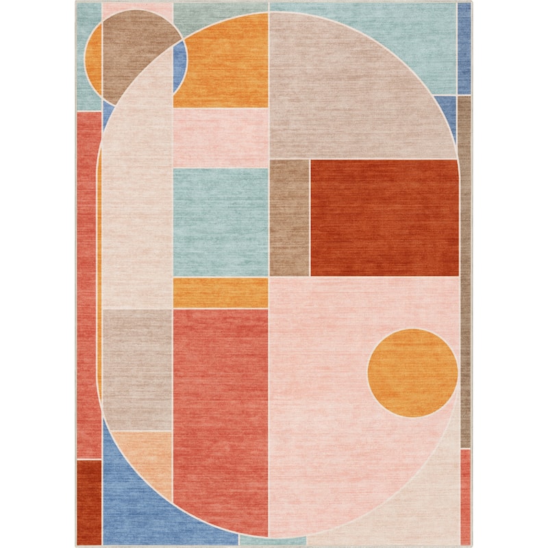 Well Woven Apollo Essence Modern Geometric Flat Pile Area Rug