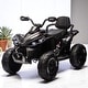preview thumbnail 14 of 23, 24V Ride-On Car for Kids with Remote Control,USB,MP3,Shock Absorbers,English Storytelling - Electric Vehicle with Bonus Stickers Black