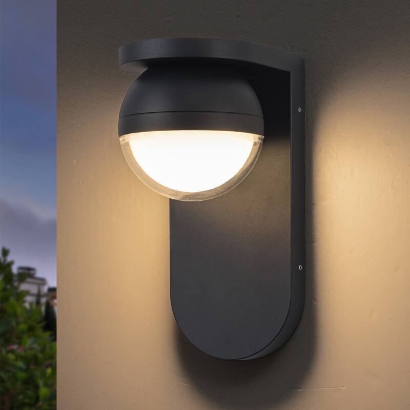 C Cattleya 3000K Integrated LED Alumi9num Outdoor Wall Sconce