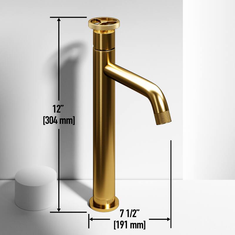 VIGO Windsor 21"L x 14"W Concrete Vessel Sink and Cass 12"H Faucet Set