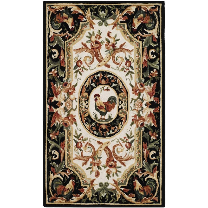 SAFAVIEH Handmade Chelsea Myranda French Country Rooster Wool Rug