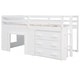 preview thumbnail 6 of 18, Twin Size Loft Bed with Cabinet and Shelf, White