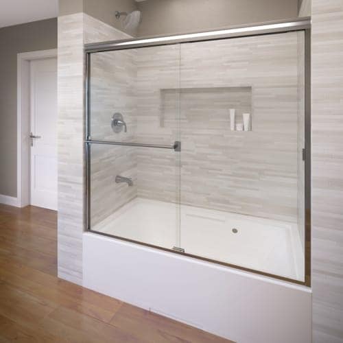 Basco 3400 56cl Clic 70 High X 56 Wide Byp Framed Tub Door Basco 3400 56cl Clic 70 High X 56 Wide Byp Framed Tub Door With Clear Gl Silver Free Shipping Today 27259777