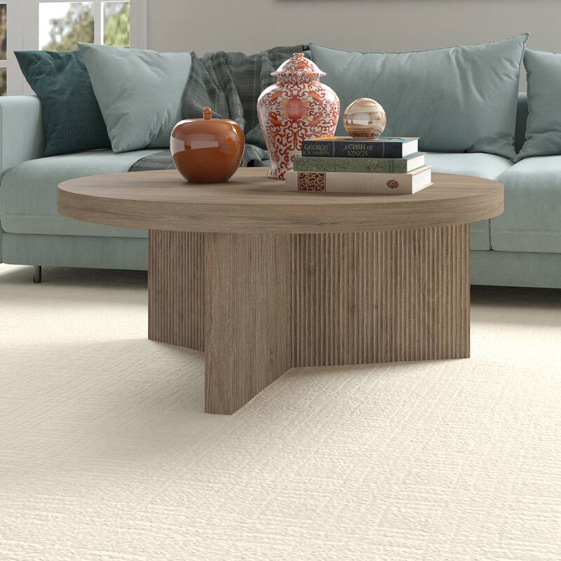 Holm 36" Wide Round Coffee Table