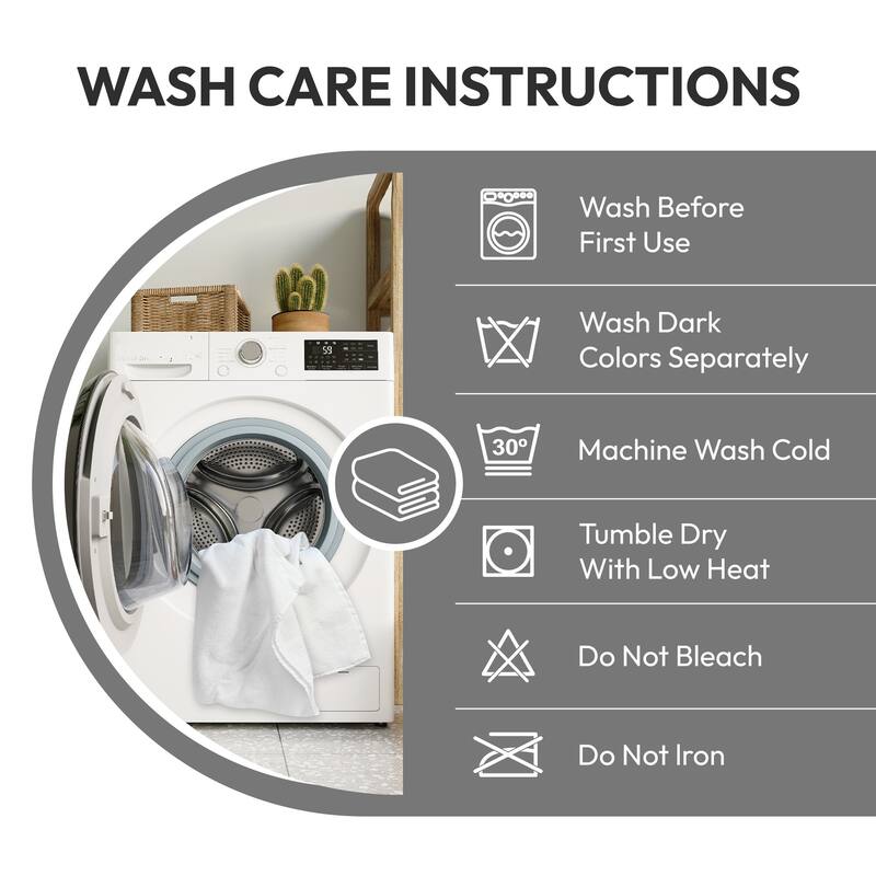 8 Piece Oversized Bath Towel Set, 100% Cotton Bath Towels, Highly Absorbant Bordered Towels