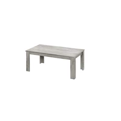 HomeRoots Set Of Three 36" Oak Rectangular Coffee Table With Three Shelves - 44