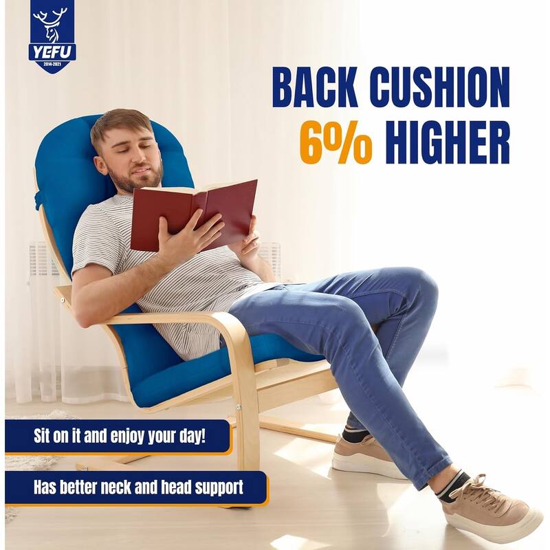 WINSOON 49x20x5 Inch Adirondack Chair Cushion, Thickened and High Back Chair Cushion