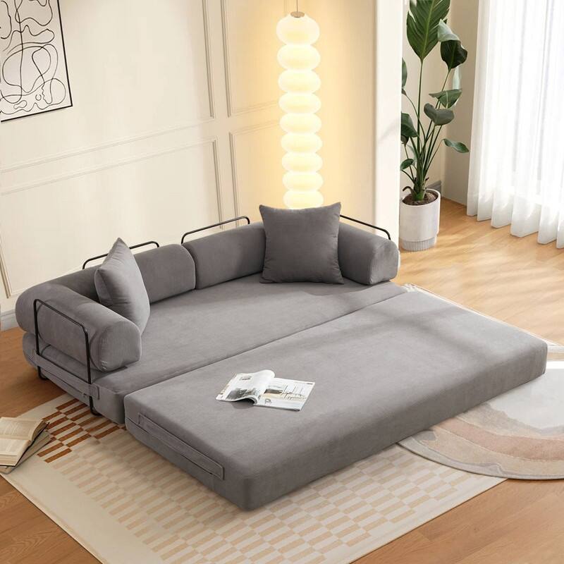 Folding Convertible Sleeper Sofa Bed with Modular Design Perfect for Living Room and Guest Space