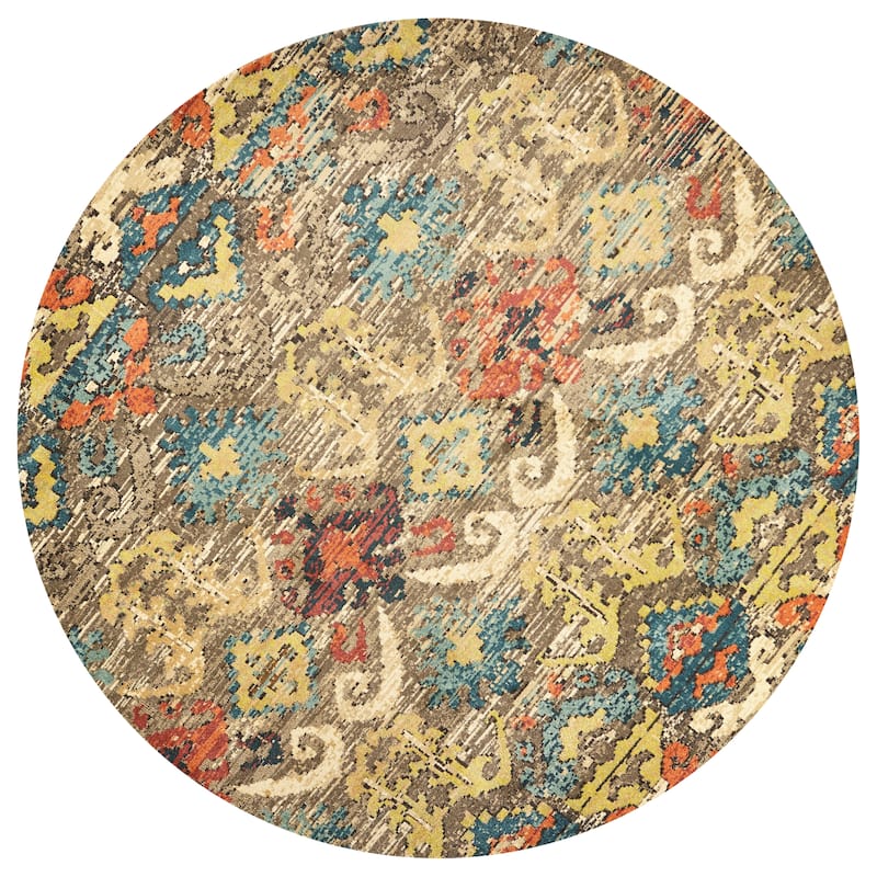 Kas Rugs Casablanca Mid-Century Modern Area Rug - 9'10" Round