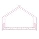 preview thumbnail 17 of 18, House Shape Floor Platform Bed,Kids Bed Metal Frame