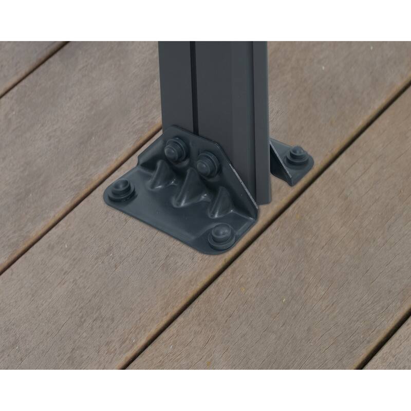 Palermo 10 ft. x 10 ft. Gray/Bronze Outdoor Gazebo